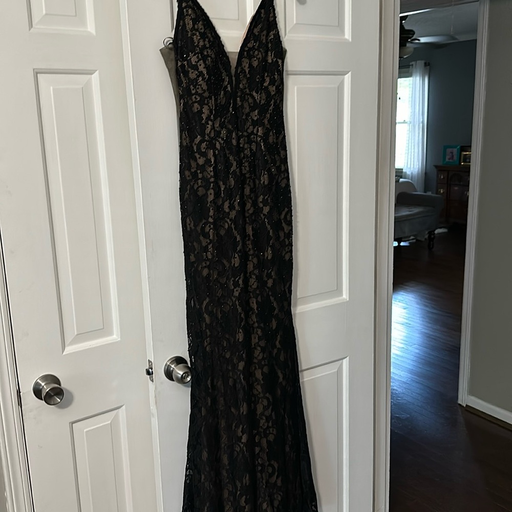 Formal beaded/mermaid style dress.